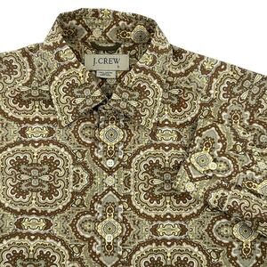 J Crew Mens‎ Size S Button Down Shirt Long Sleeve Patterned Print Cotton
